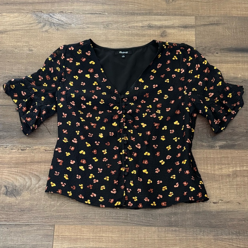 Madewell Floral Top
